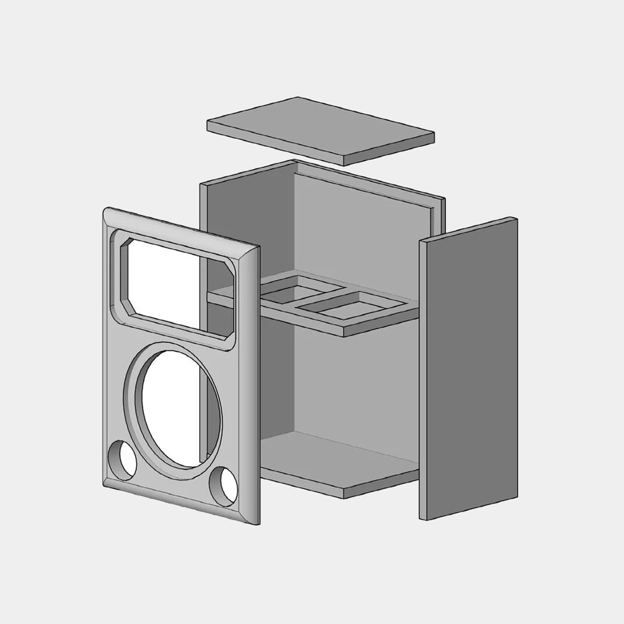 HT-10 Home Theater Speaker Kit with Flat Pack and Gloss Waveguide