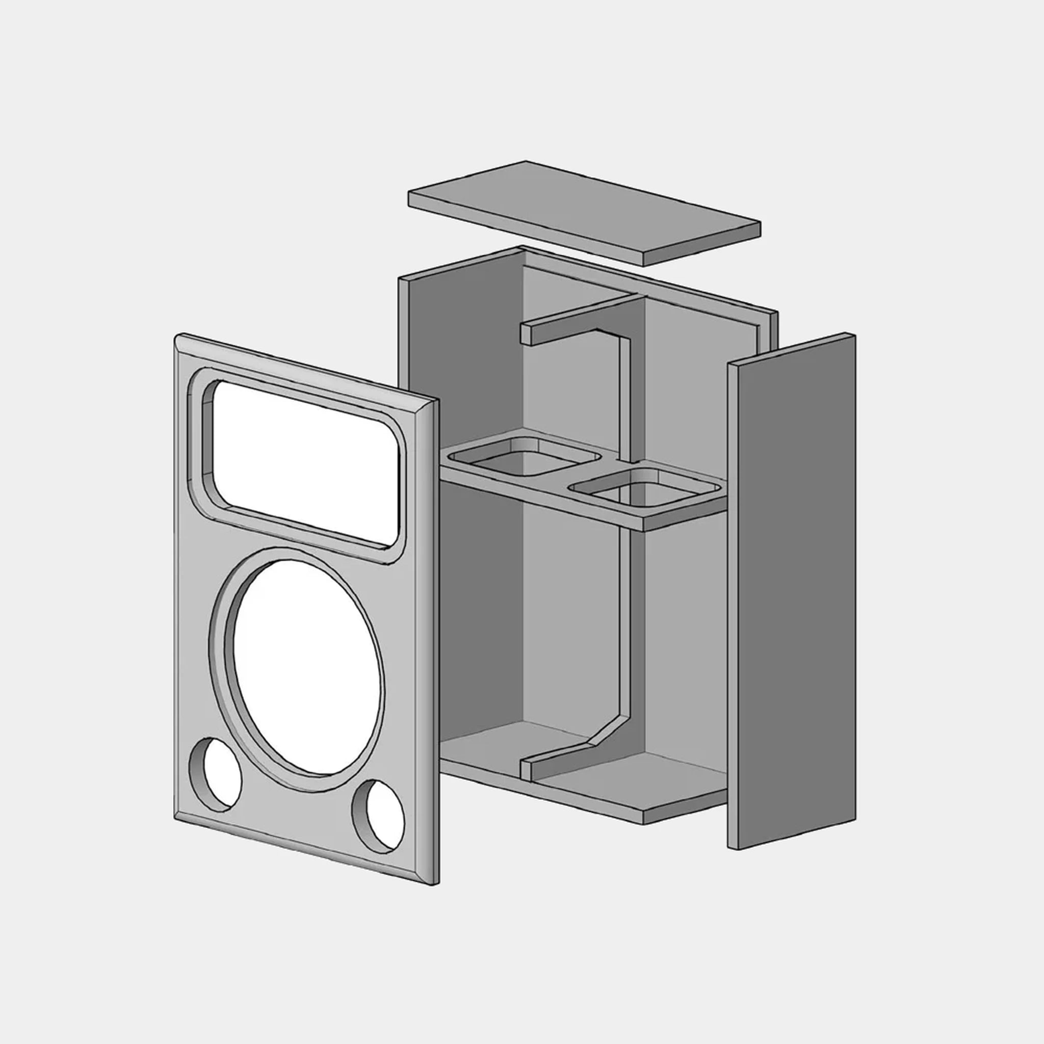 HT-12 Home Theater Speaker Kit with Flat Pack Cabinet